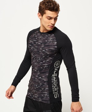 Superdry Carbon Baselayer Crew Férfi Baselayers Camo | YODNJ1874